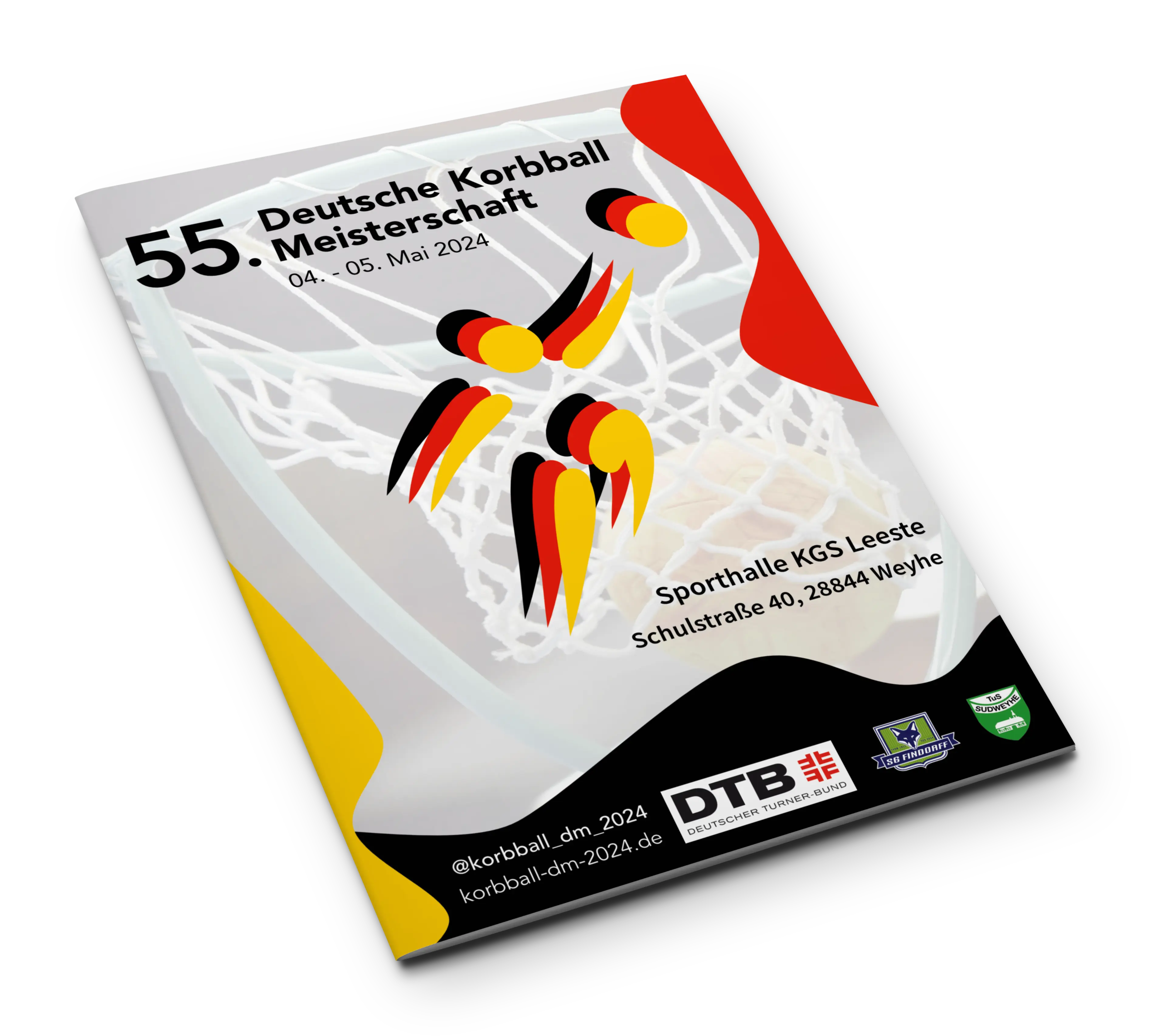 Deckblatt des Programmhefts der Deutschen Korbball Meisterschaft 2024